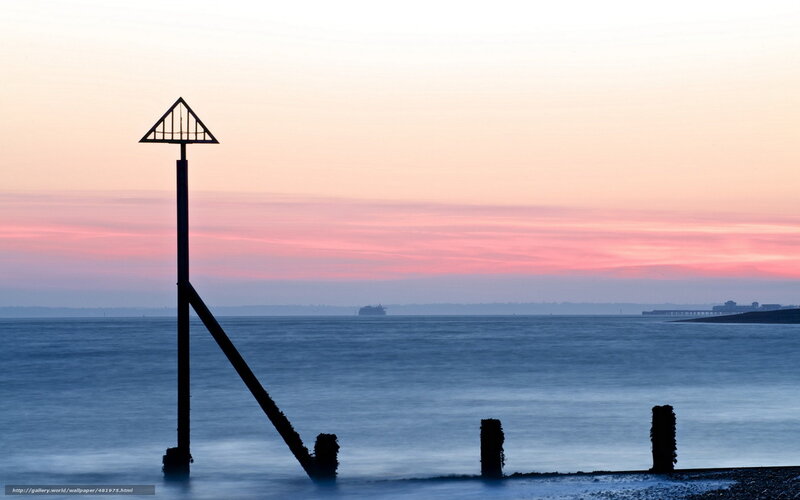 sunset at the seaside