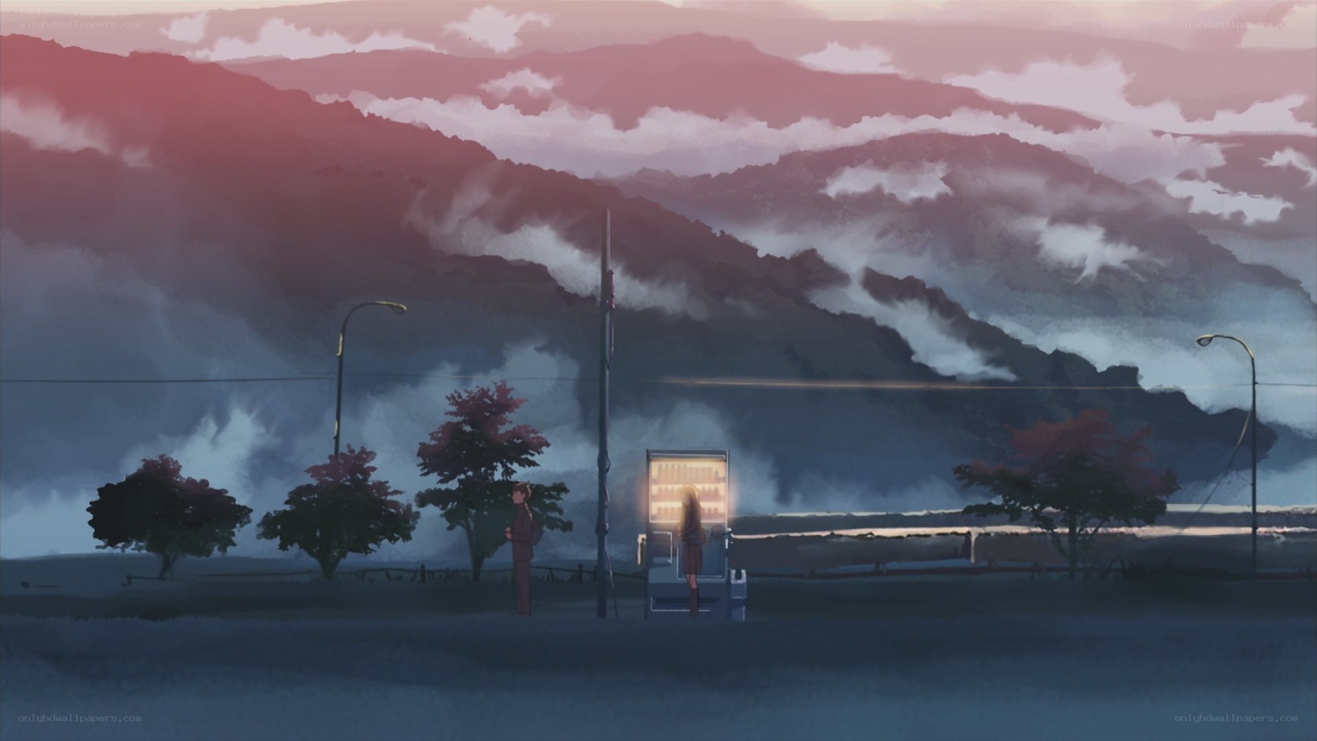 Sunset at the vending machine