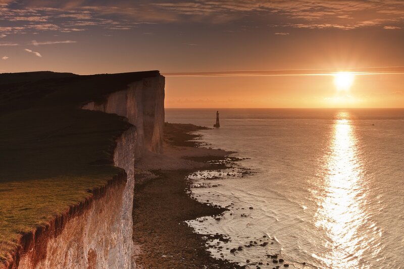 Sunset at the White Cliffs