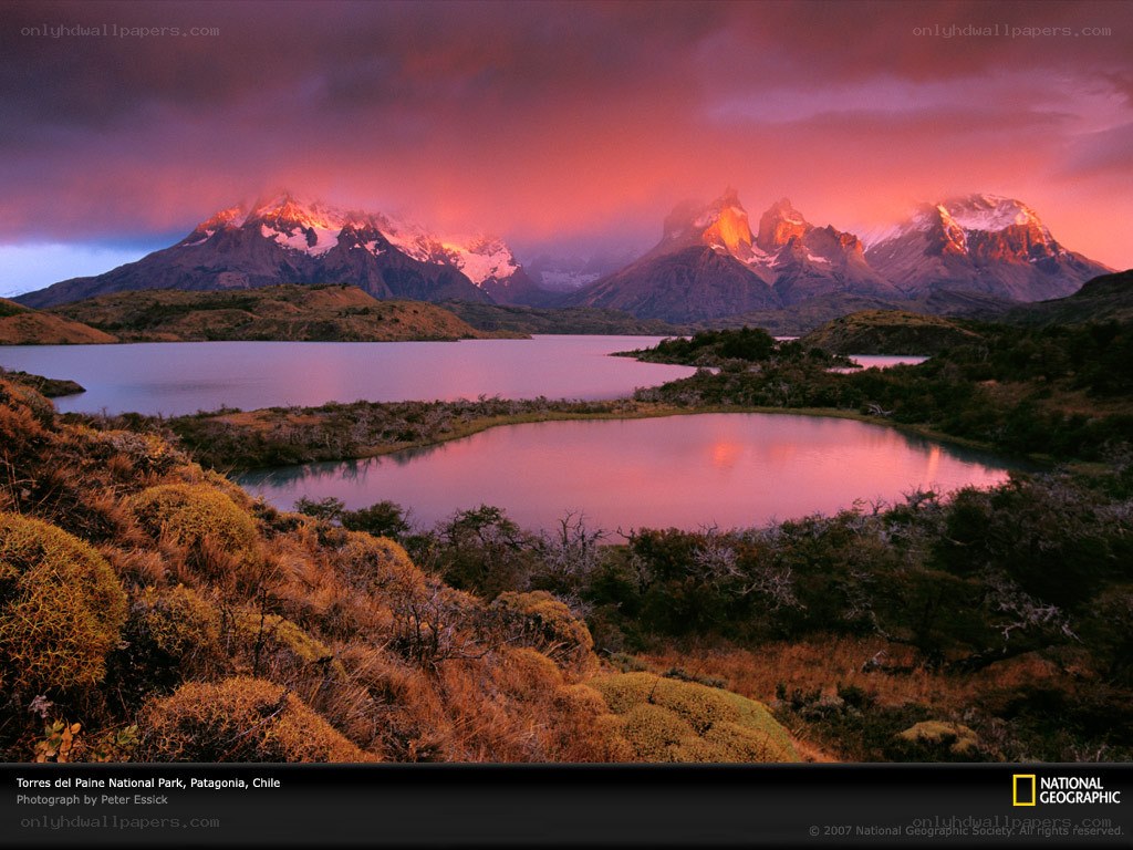 Sunset at Torres del Paine