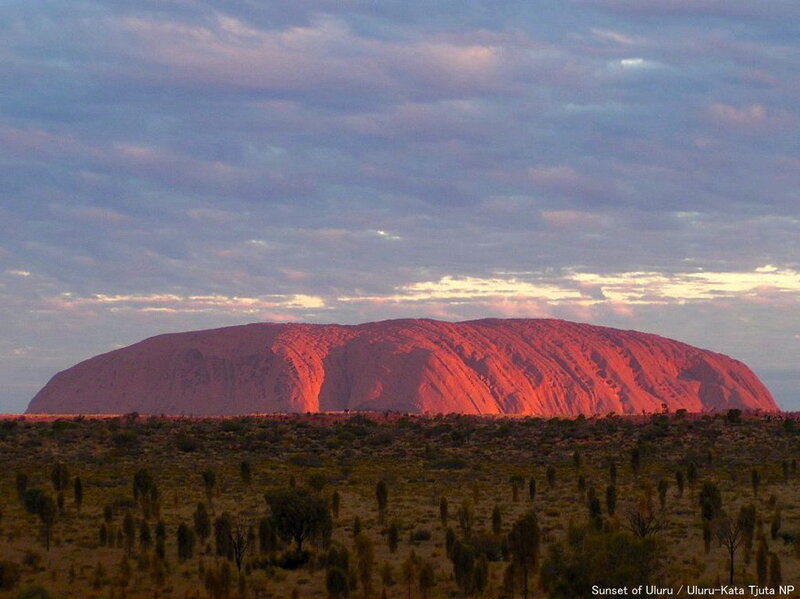 Sunset at Uluru