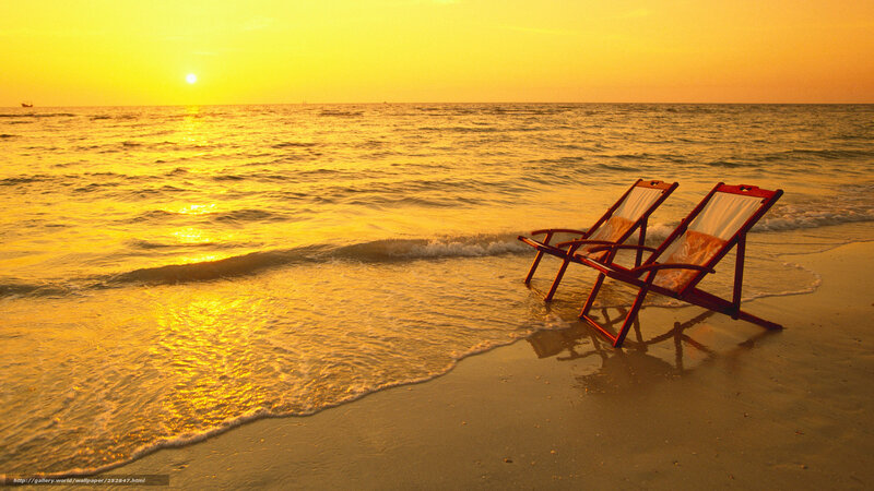 Sunset beach chairs