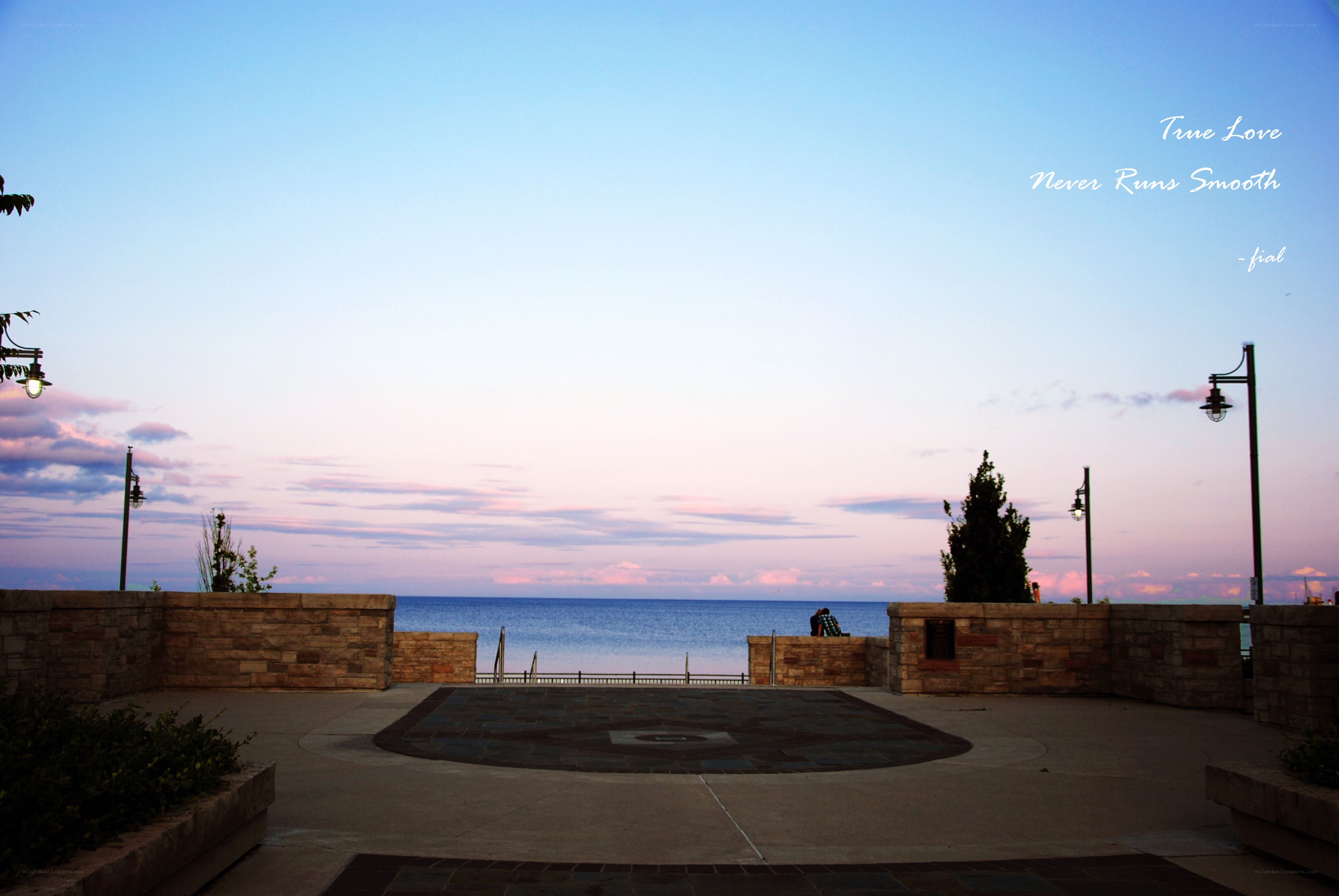 sunset by the sea