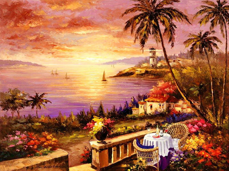 Sunset by the Sea — Purple