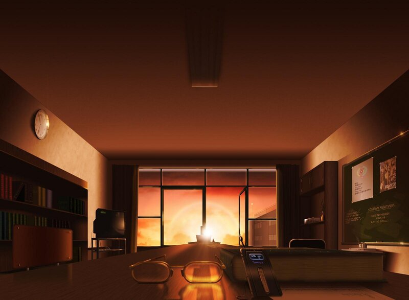sunset classroom view