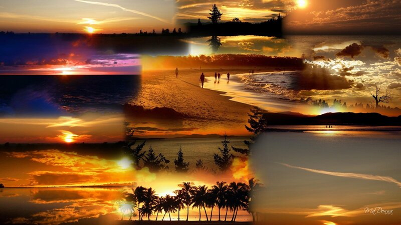 Sunset Collage — Orange
