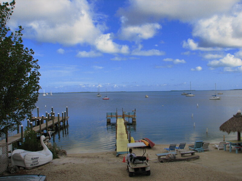 sunset cove resort beach scene