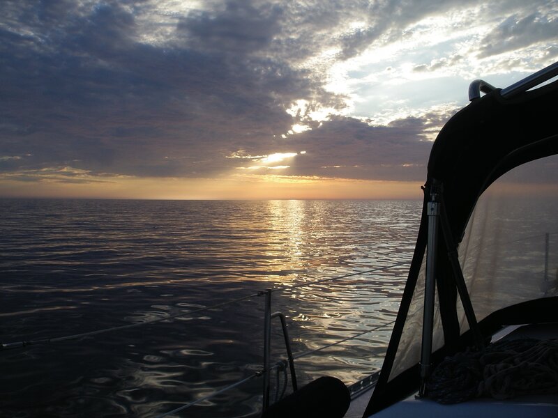 Sunset from a sailboat