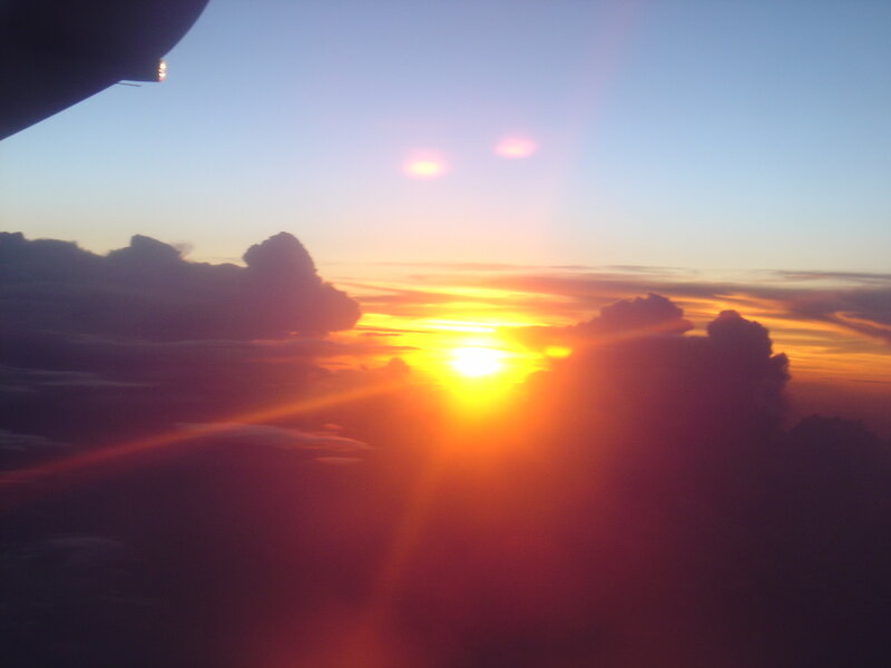 Sunset from Airplane