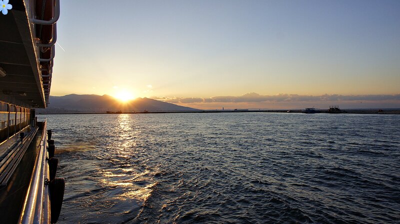 Sunset from Boat Deck — Blue