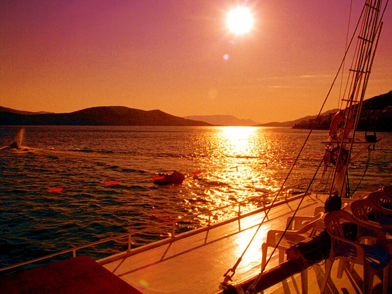 Sunset from Boat Deck