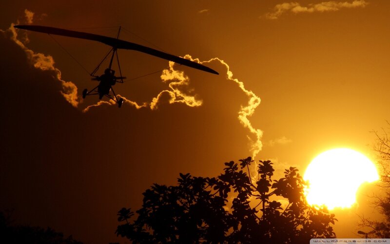 sunset glider flight