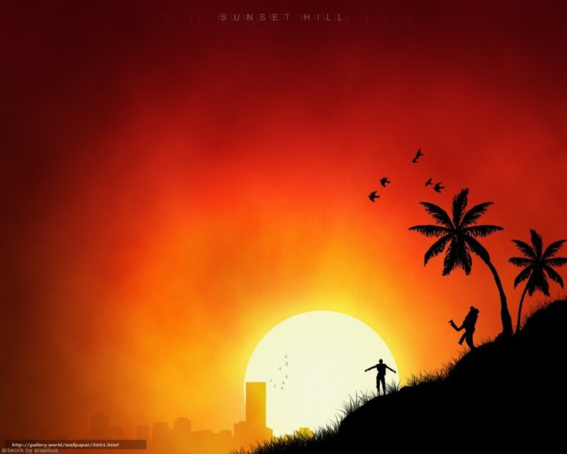 Sunset Hill Silhouette