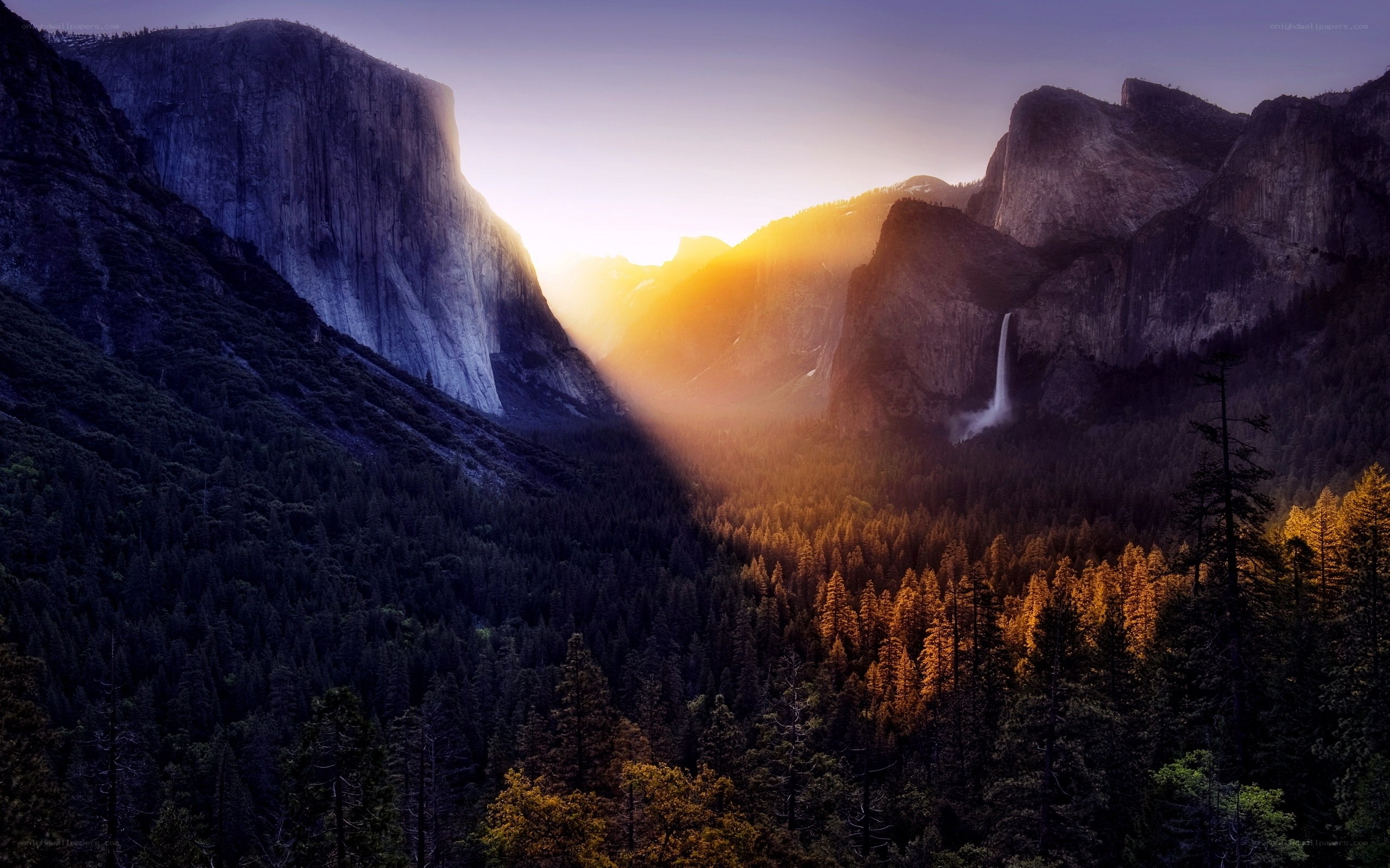 Sunset in Yosemite Valley