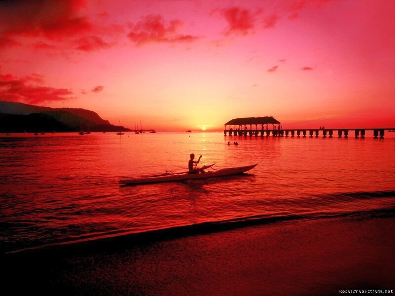 Sunset kayaking at the pier