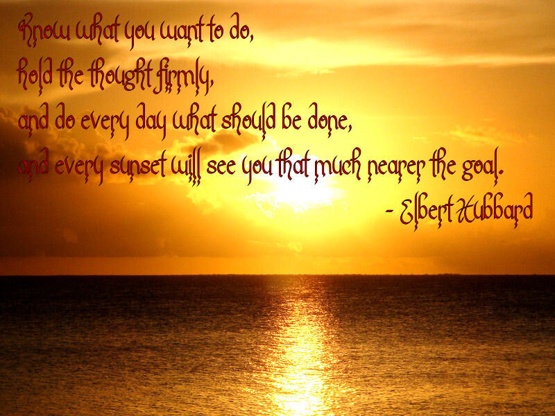 sunset motivation quote