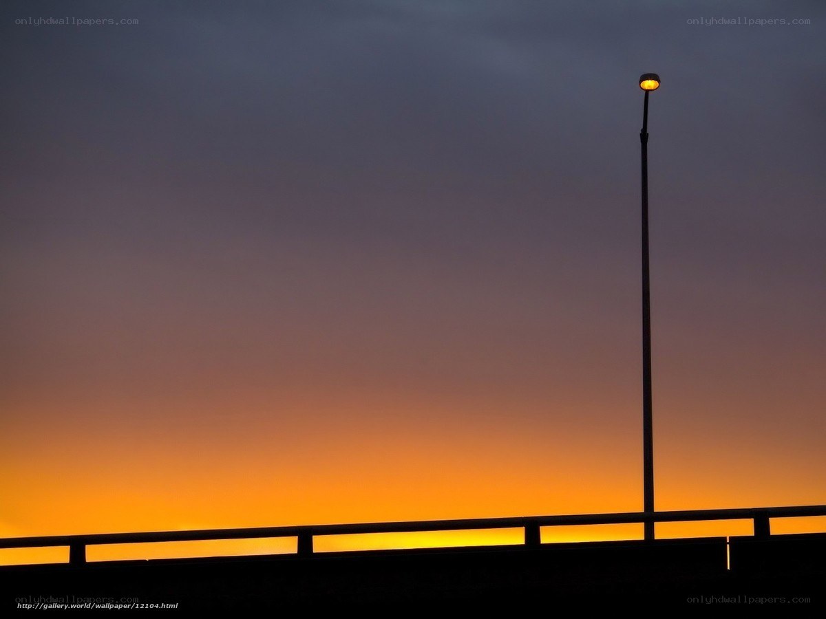 sunset on a bridge
