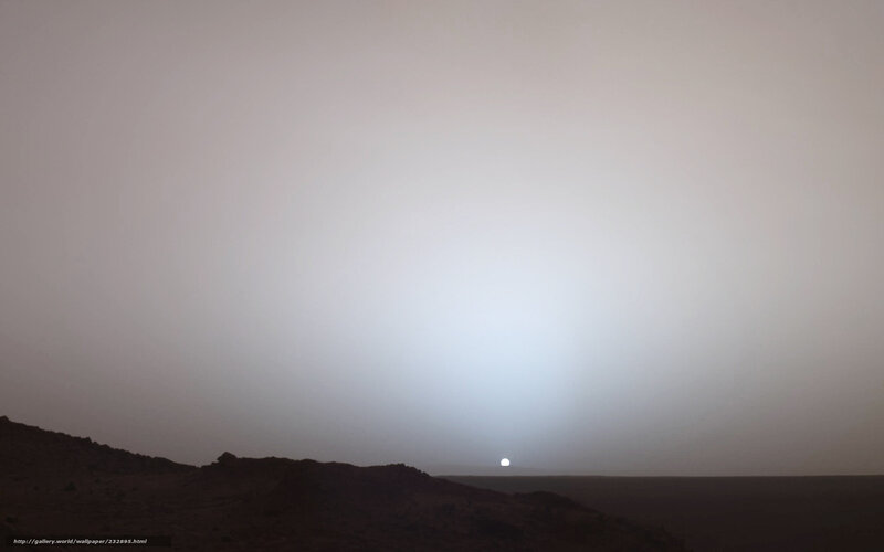 Sunset on Mars