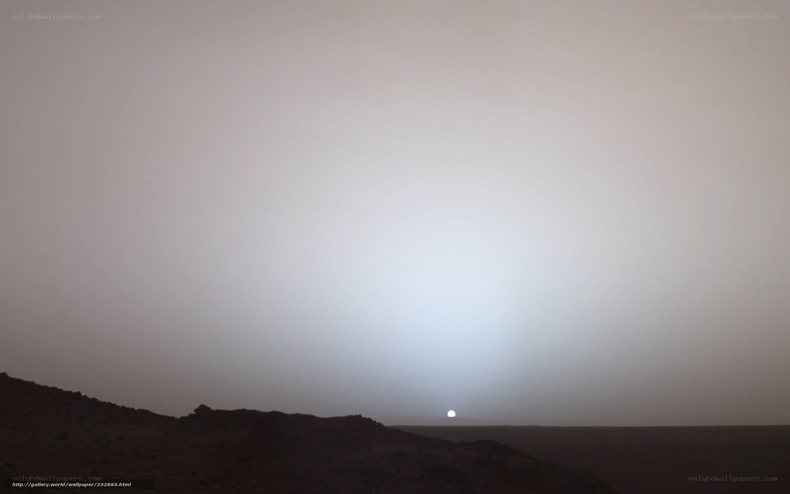 Sunset on Mars