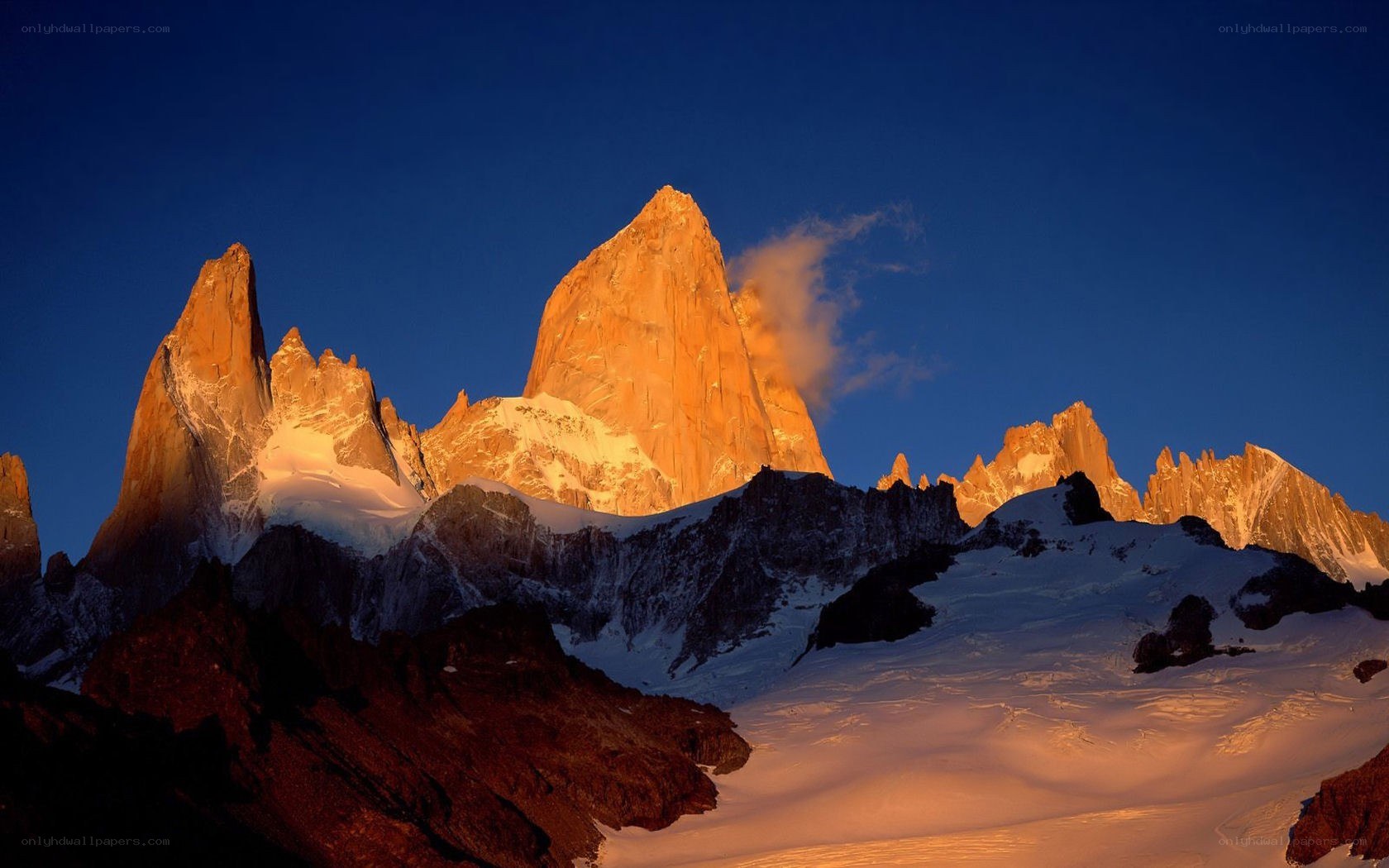 Sunset on Mount Fitz Roy