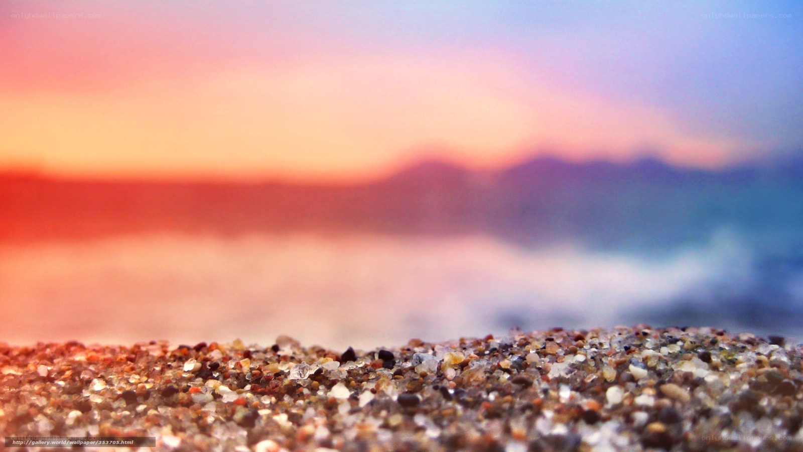sunset on the beach