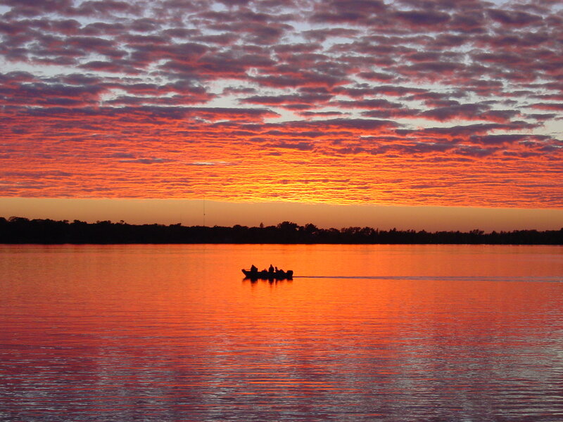 Sunset on the lake