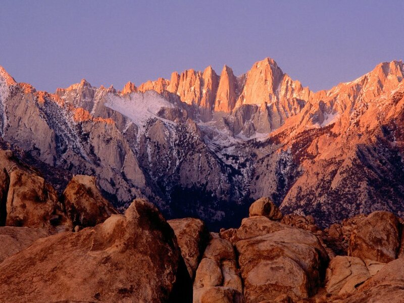 Sunset on the Sierra Nevada