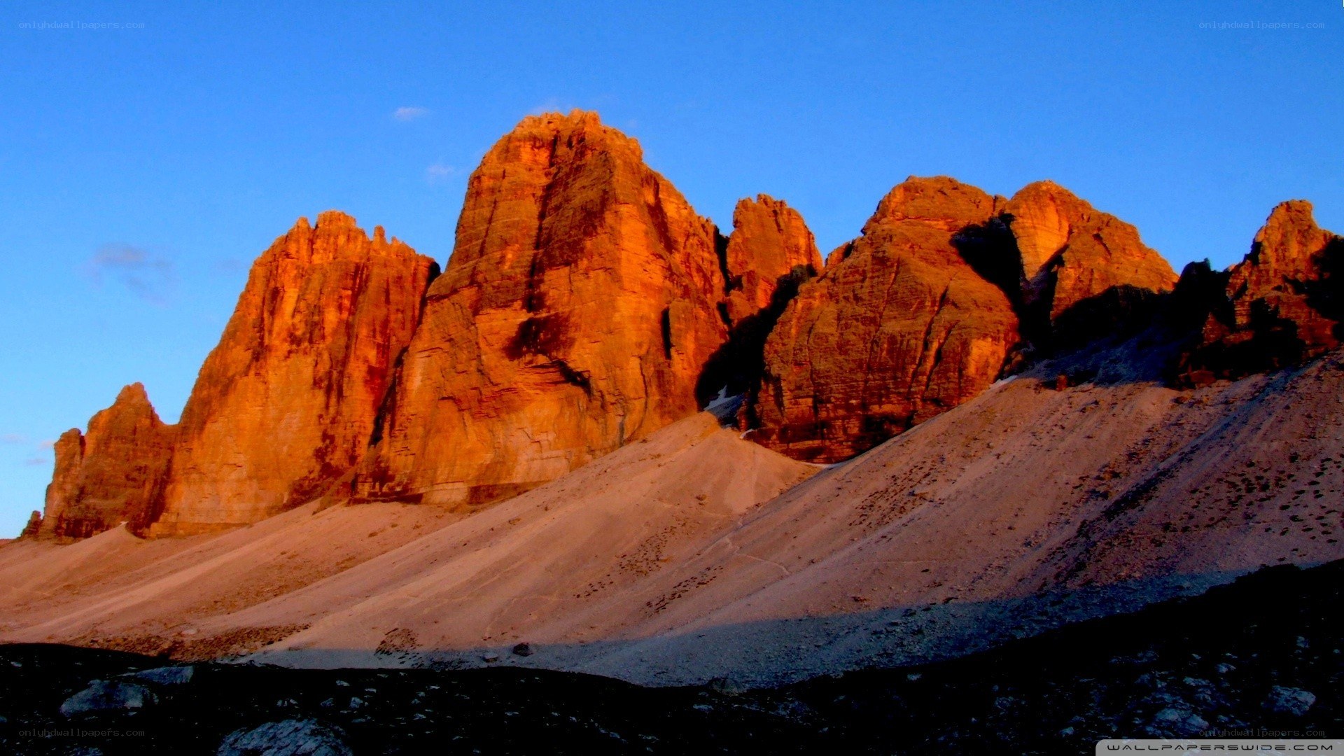 Sunset on the Three Peaks