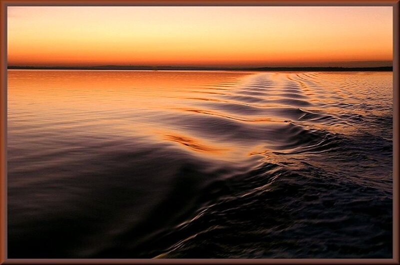 Sunset on the water