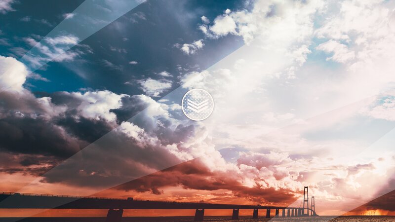 Sunset over a Bridge — Orange