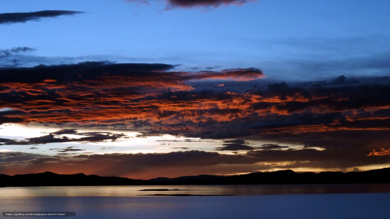 sunset over a lake