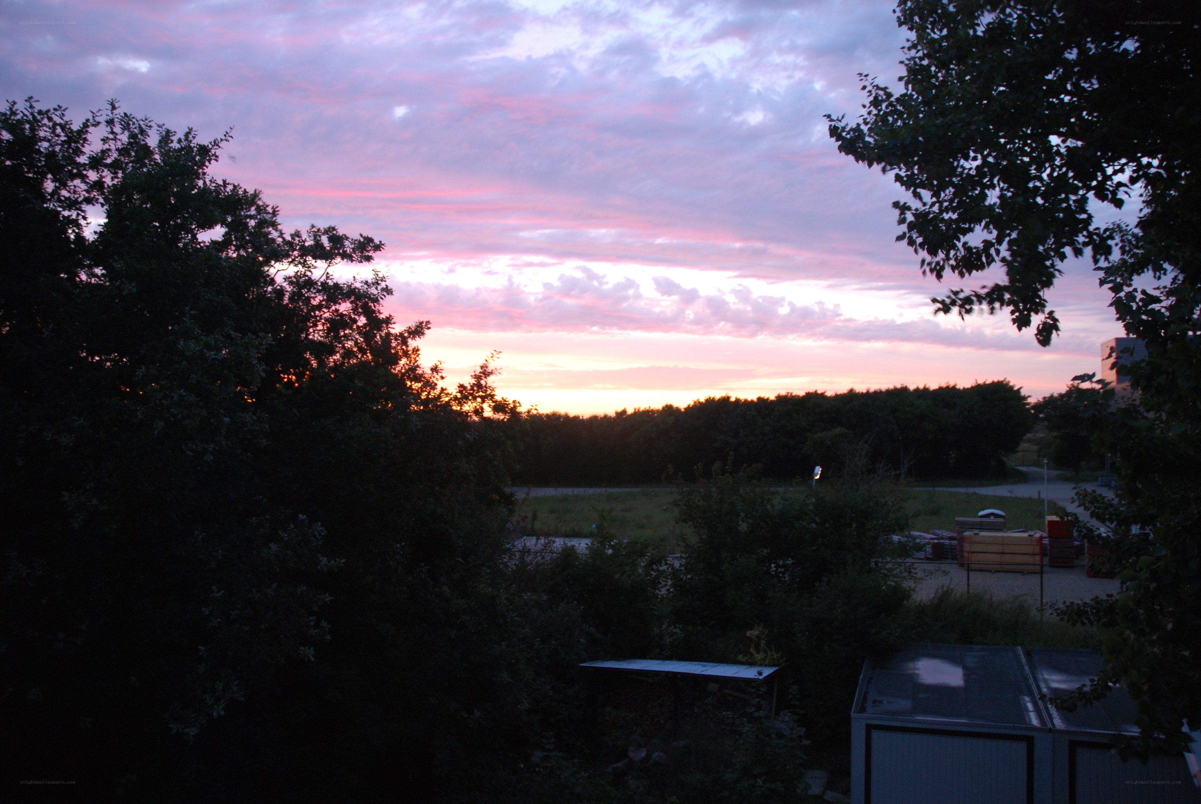 sunset over a quiet landscape