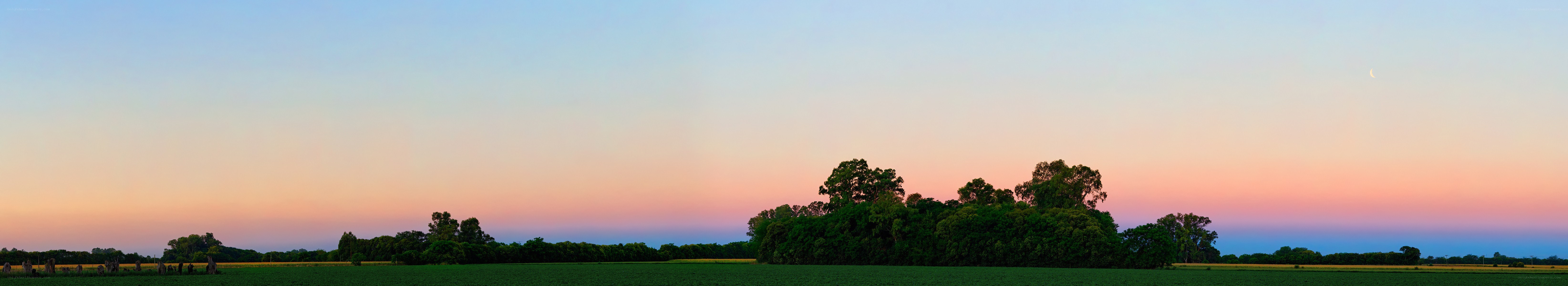 sunset over a rural landscape