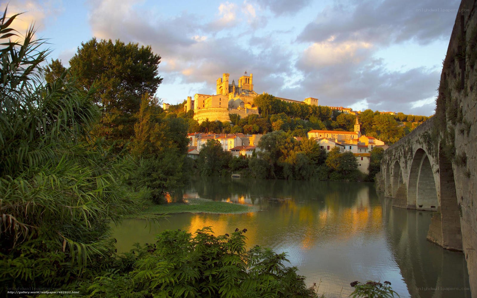 Sunset over Avignon Cathedral