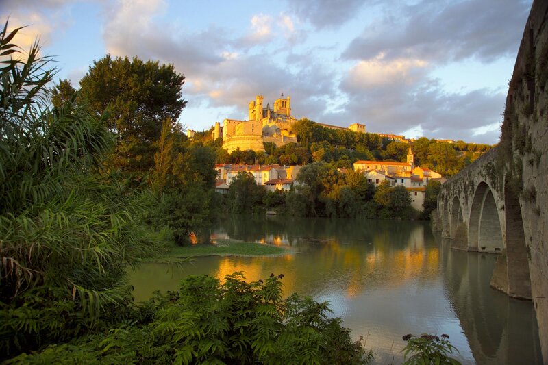 Sunset over Avignon Cathedral