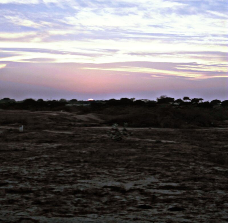 Sunset over Barren Land
