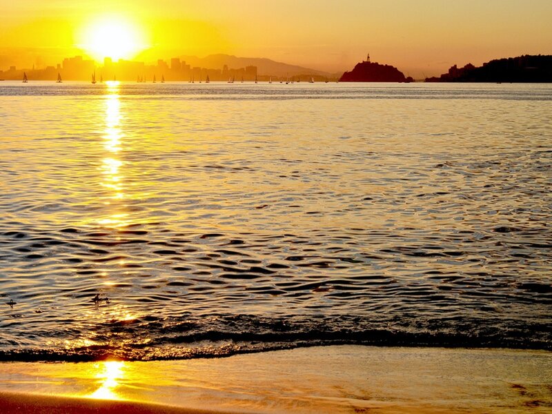 Sunset over Bay