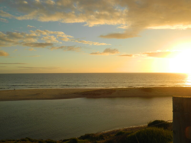 Sunset over Beach and Lagoon