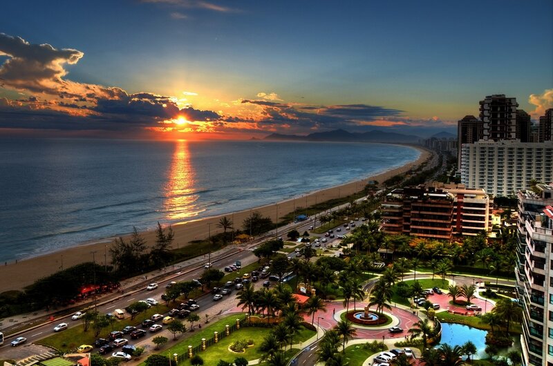 Sunset over Beach City — Blue, Dramatic