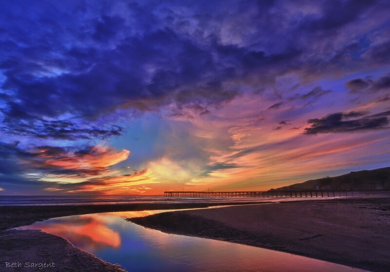 Sunset over Beach Pier