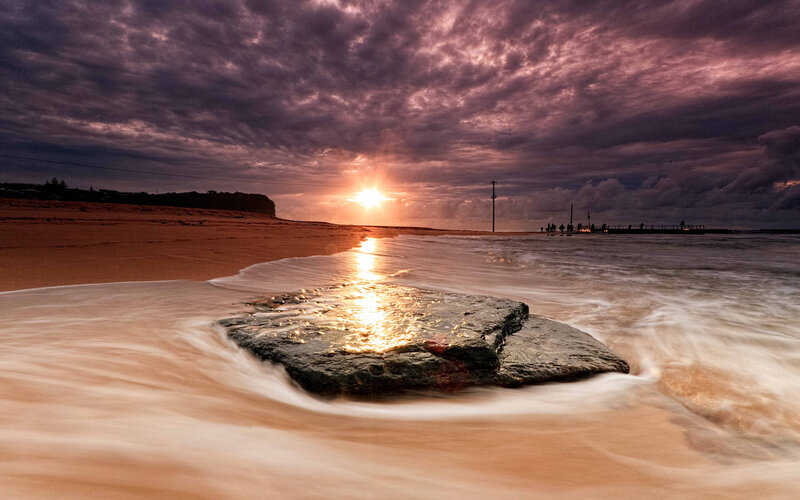 Sunset over Beach Rock