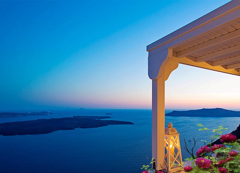 Sunset over Caldera — Blue