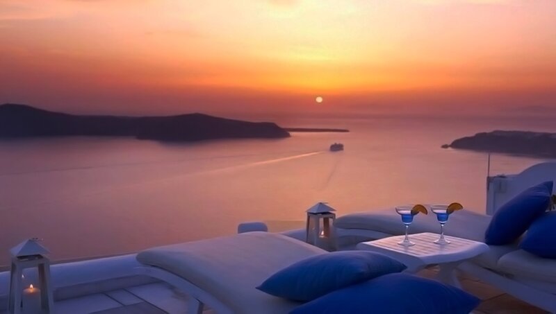 Sunset over Caldera — Orange