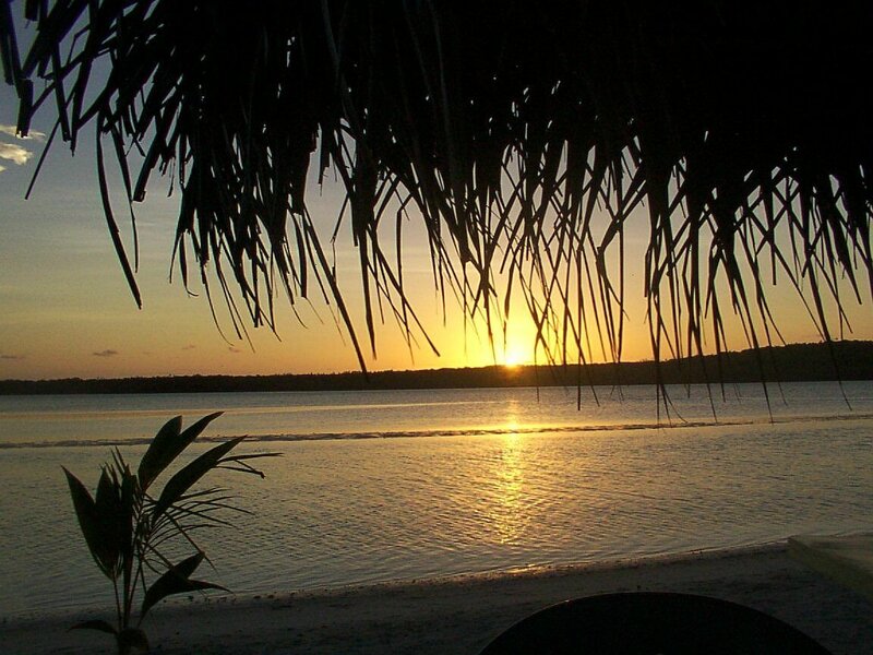 Sunset over Calm Water — Yellow, Serene, Photograph