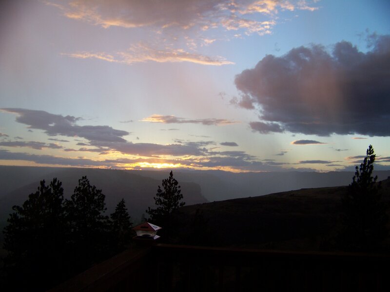 Sunset over Canyon — Blue