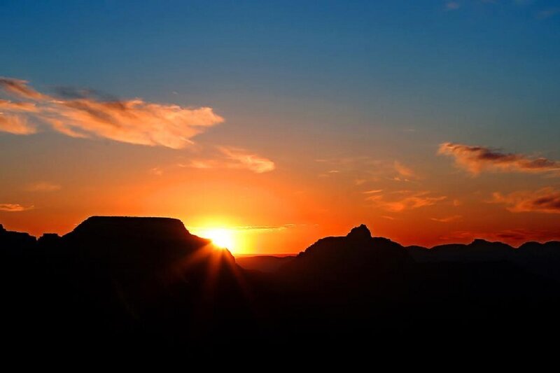 Sunset over Canyon — Orange