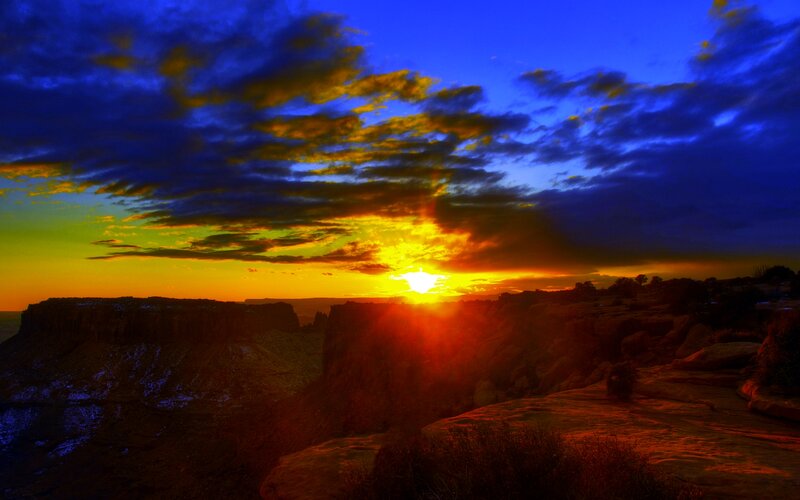 Sunset over Canyon