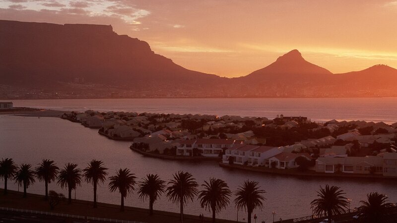 Sunset over Cape Town