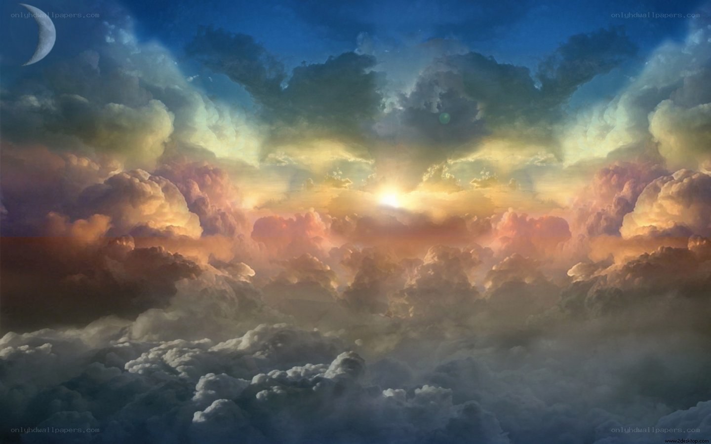 Sunset over Clouds