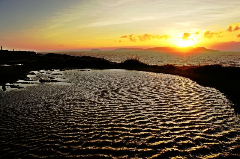 Sunset over Coastal Pool